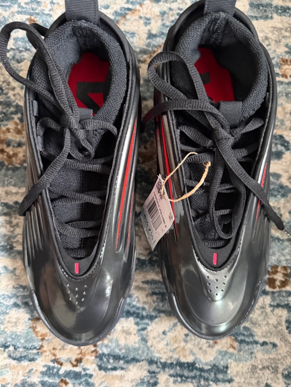adidas Black and Red Athletic Shoes